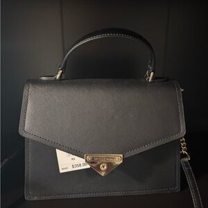 Michael Kors Black Leather Handbag